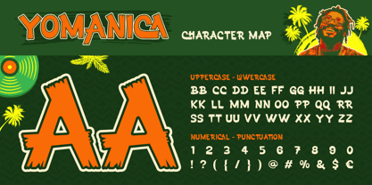 Yomanica Font Poster 2