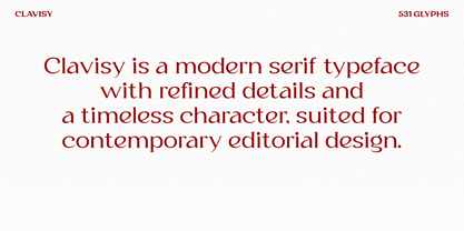 Clavisy Font Poster 2