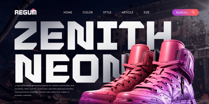 Kinetic Font Poster 4
