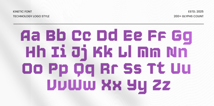 Kinetic Font Poster 12