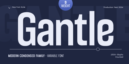 Gantle Font Poster 1