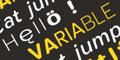 Clario Variable Font Poster 5