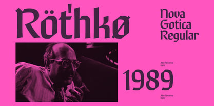 R41 Nova Gotica Font Poster 4