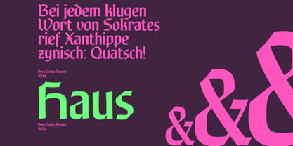 R41 Nova Gotica Font Poster 3
