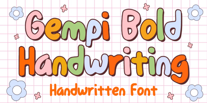 Gempi Bold Handwriting Font Poster 1
