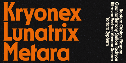 GW Astroform Font Poster 15