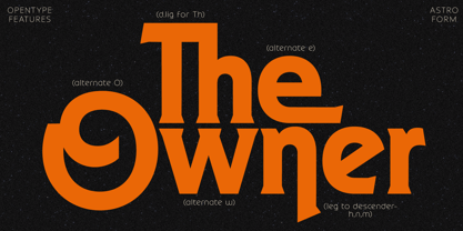 GW Astroform Font Poster 12