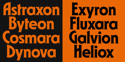 GW Astroform Font Poster 14