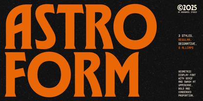 GW Astroform Font Poster 1