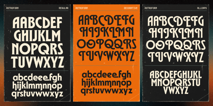 GW Astroform Font Poster 3