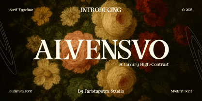 FA Alvensvo Font Poster 1