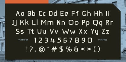 Vantheon Font Poster 2