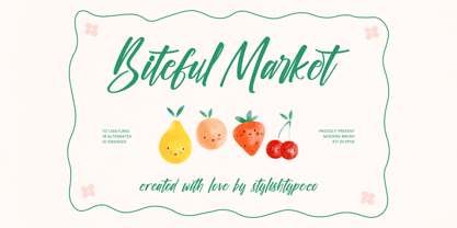 Biteful Market Font Poster 1