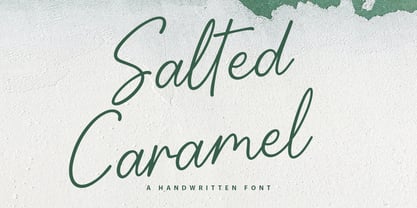 Salted Caramel Font Poster 1