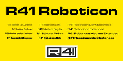 R41 Roboticon Font Poster 1