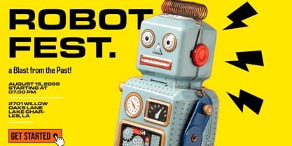 R41 Roboticon Font Poster 4