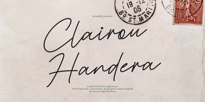 Clairou Handera Font Poster 1