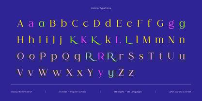 Valore Pro Font Poster 12