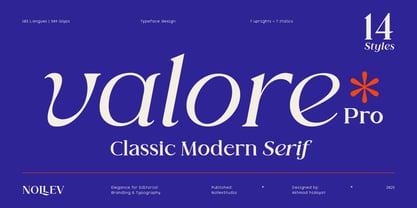 Valore Pro Font Poster 1