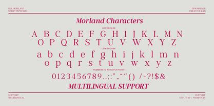 RCL Morland Font Poster 15