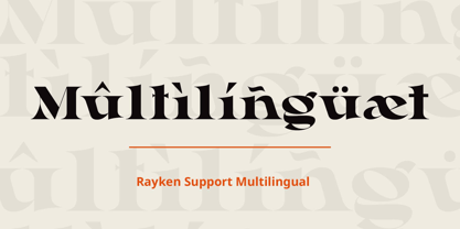 Rayken Font Poster 5