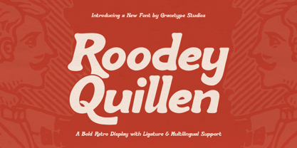 Roodey Quillen Font Poster 1