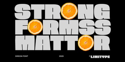 Oreon Font Poster 2