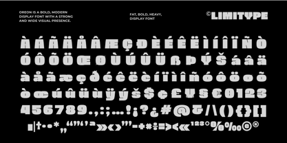 Oreon Font Poster 14