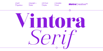 Vintora Serif Font Poster 1