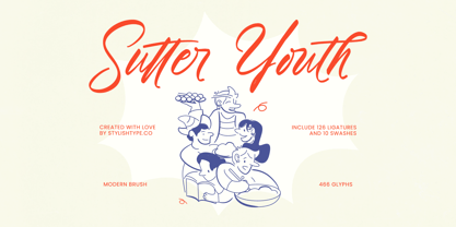 Sutter Youth Font Poster 1