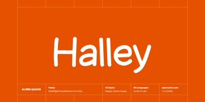 Halley Font Poster 1