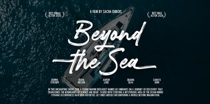 Breakline Signature Font Poster 6