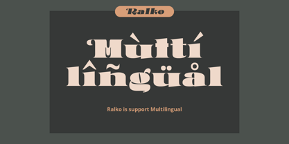 Ralko Font Poster 5