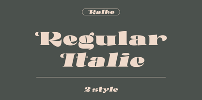 Ralko Font Poster 3