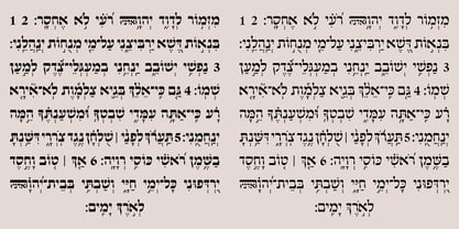 Hebrew Hallel Tanach Font Poster 2