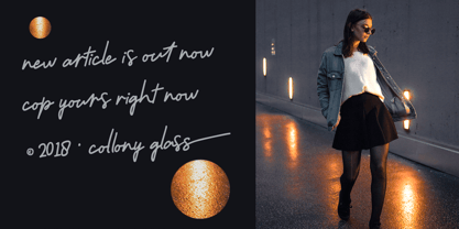 Morning Gold Font Poster 2