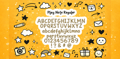 Play Note Font Poster 4