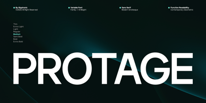 GC Protage Font Poster 1