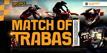 Thaber Blads Font Poster 5