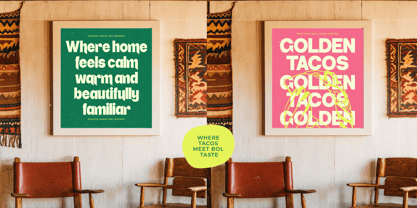 Eight Star Font Poster 8