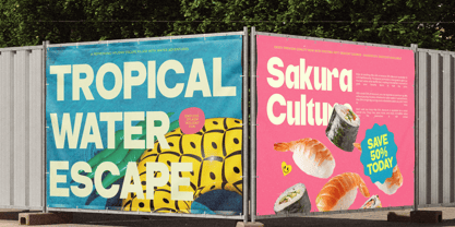 Eight Star Font Poster 2