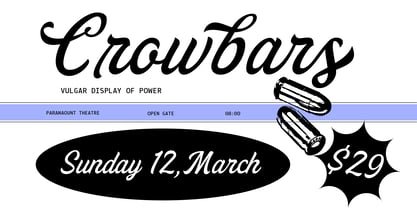 Scrakers Font Poster 4