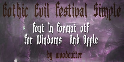 Gothic Evil Festival Font Poster 7