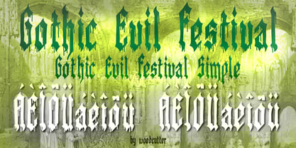 Gothic Evil Festival Font Poster 5