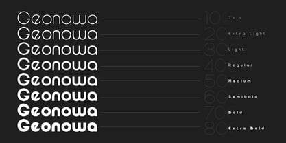 Geonowa Font Poster 4