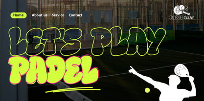 Puffy Play Font Poster 5