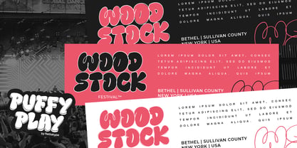Puffy Play Font Poster 4