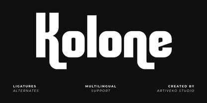 Kolone Font Poster 1
