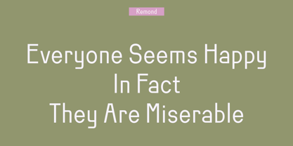 Remond Font Poster 5