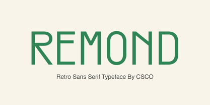 Remond Font Poster 1